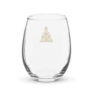 Stemless Gold Buddha wine glass - COFFEE RELIGION