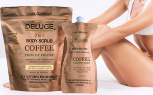 Deluge COFFEE SCRUB and COFFEE BUTTER Beauty collection Set