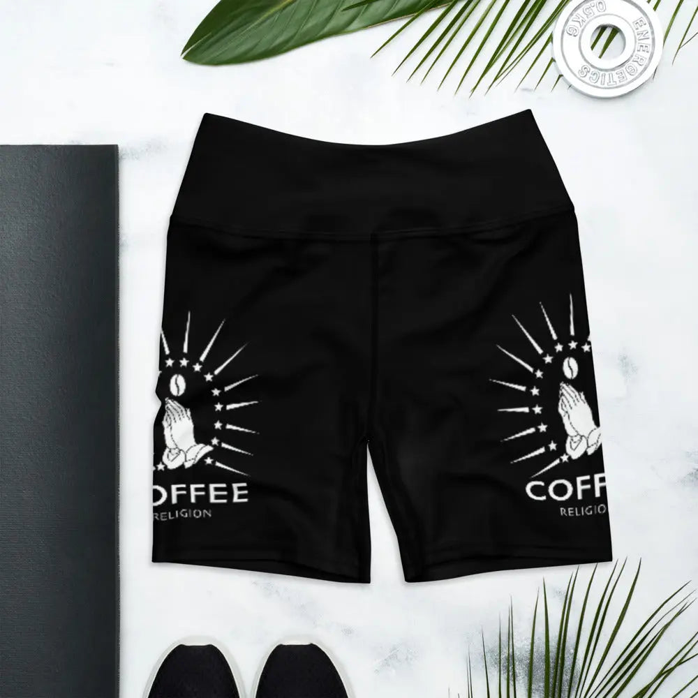 Coffee Religion Yoga Legging Shorts
