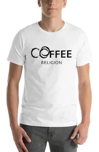 COFFEE RELIGION Coffee Stains Short-Sleeve Unisex T-Shirt - COFFEE RELIGION