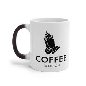 Coffee Religion Prayer Color Changing Mug