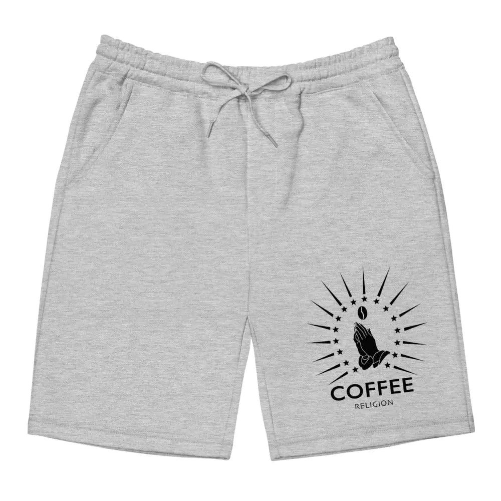 Men's Iconic Coffee Religion fleece yoga active shorts