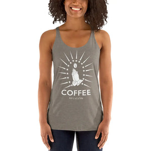 COFFEE RELIGION Racerback yoga Tank Tee T-Shirt