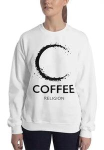COFFEE RELIGION Logo Sweatshirt in white