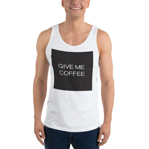 GIVE ME COFFEE Unisex Tank Tee T-shirt COFFEE RELIGION
