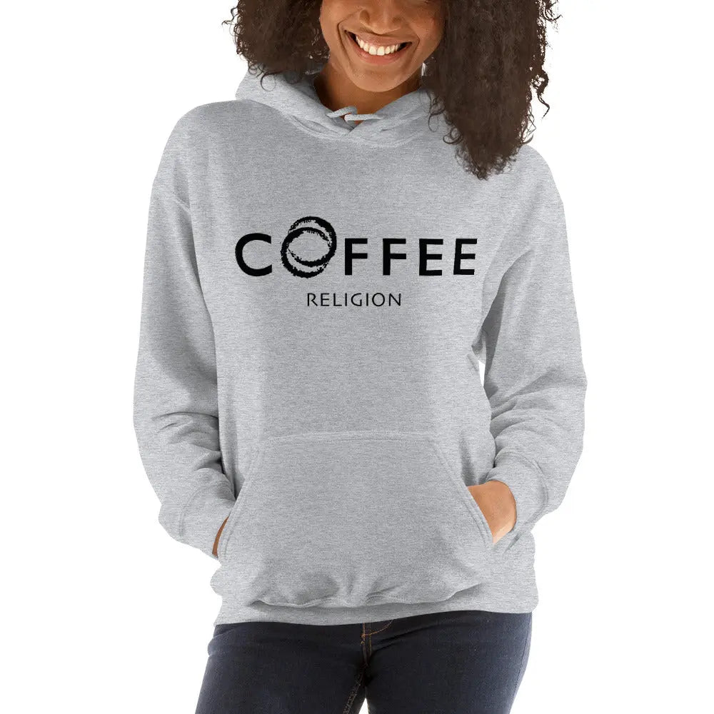 COFFEE RELIGION Embroided Unisex Hoodie