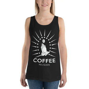 Open image in slideshow, COFFEE RELIGION 2020 Graphic T-Shirt Long Unisex Tank Top COFFEE RELIGION
