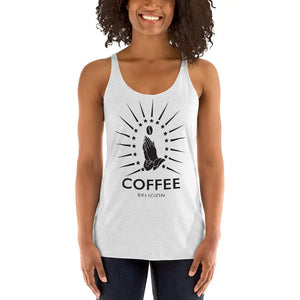 Open image in slideshow, COFFEE RELIGION Racerback Yoga Tank Tee T-Shirt COFFEE RELIGION
