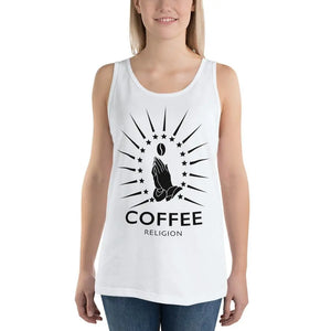 Open image in slideshow, COFFEE RELIGION Coffee Bean Tee Unisex Tank T-Shirt - COFFEE RELIGION

