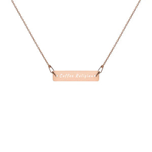 Open image in slideshow, COFFEE RELIGION 18 KT Rose Gold Necklace COFFEE RELIGION
