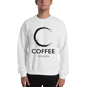 Open image in slideshow, COFFEE RELIGION Logo Sweatshirt in white COFFEE RELIGION

