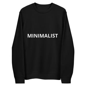 Coffee Religion Mens Woman's eco Minimalist sweatshirt in black