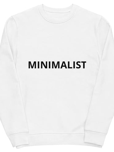 Coffee Religion  Men's Woman's eco Minimalist sweatshirt in White