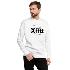 Mood Coffee Unisex Fleece Pullover COFFEE RELIGION