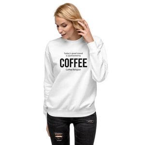 Open image in slideshow, Mood Coffee Unisex Fleece Pullover COFFEE RELIGION
