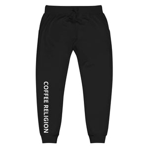 COFFEE RELIGION Men's Woman's Black Sweatpants