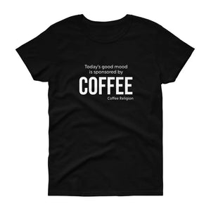 Mood Coffee Women's short sleeve t-shirt COFFEE RELIGION